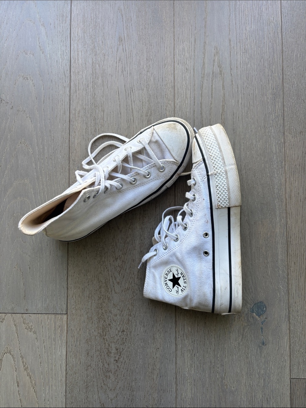 Converse platform high tops